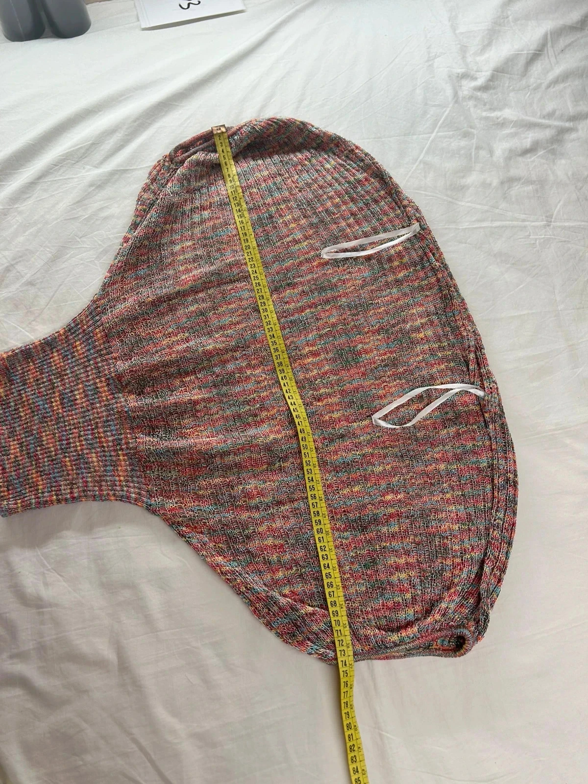 Top multicolor vintage believe em lã – photo 8